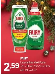 Oferta de Fairy - Lavavajillas Maxi Poder por 2,59€ en Coviran