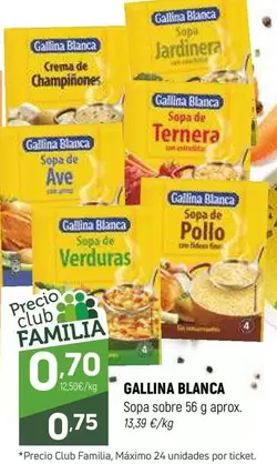 Oferta de Gallina Blanca - Sopa Sobre por 0,75€ en Coviran