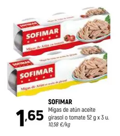 Oferta de Migas De Atun Aceite Girasol O Tomate por 1,65€ en Coviran