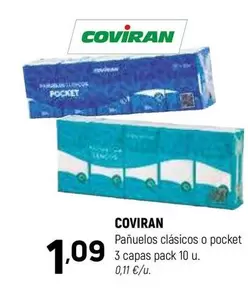 Oferta de Coviran - Pañuelos Clasicos O Pocket 3 Capas por 1,09€ en Coviran