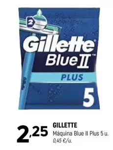 Oferta de Gillette - Maquina Blue Ii Plus por 2,25€ en Coviran