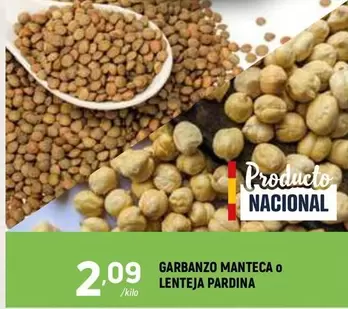 Oferta de Garbanzo Manteca O Lenteja Pardina por 2,09€ en Coviran