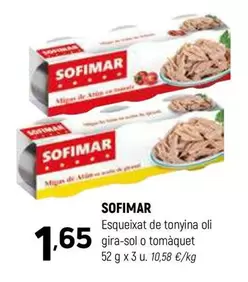 Oferta de OLI - Esqueixat De Tonyina Oli Gira-sol O Tomàquet por 1,65€ en Coviran