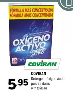 Oferta de Coviran - Detergent Oxigen Actiu Pols 36 Dosis por 5,95€ en Coviran