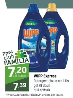 Oferta de Wipp - Detergent Blau O Net I Lils Gel por 7,39€ en Coviran