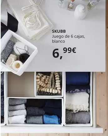 Oferta de Skubb - Juego De 6 Cajas, por 6,99€ en IKEA