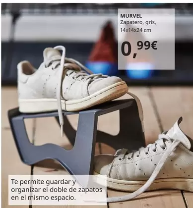 Oferta de Murvel - Zapatero, Gris por 0,99€ en IKEA