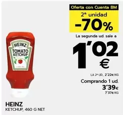 Oferta de Heinz - Ketchup por 3,39€ en BM Supermercados