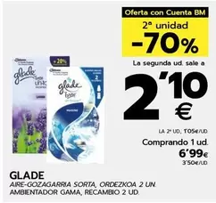 Oferta de Glade - Ambientador Gama por 6,99€ en BM Supermercados