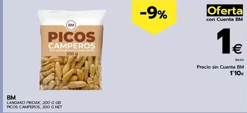 Oferta de Bm - Picos Camperos por 1,1€ en BM Supermercados