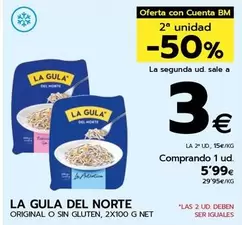 Oferta de La Gula Del Norte - Original O Sin Gluten por 5,99€ en BM Supermercados