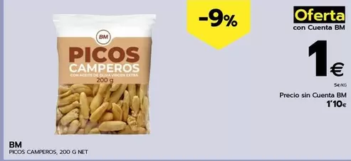 Oferta de Bm - Picos Camperos por 1,1€ en BM Supermercados