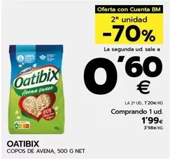 Oferta de Oatibix - Copos De Avena por 1,99€ en BM Supermercados