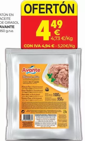 Oferta de Ace - Atun En ite De Girasol por 4,49€ en CashDiplo