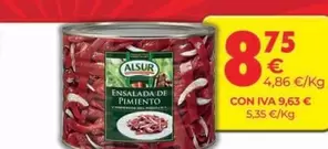 Oferta de Alsur - Ensalada De Pimiento por 8,75€ en CashDiplo