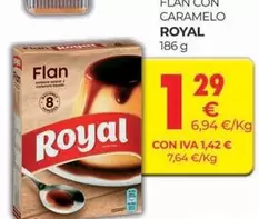 Oferta de Royal - Flan Con Caramelo por 1,29€ en CashDiplo