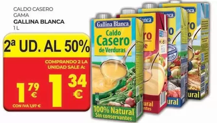 Oferta de Gallina Blanca - Caldo Casero Gama por 1,79€ en CashDiplo