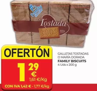 Oferta de Dorada - Galletas Tostadas O Maria Dorada por 1,29€ en CashDiplo