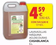 Oferta de Lavavajillas Maquina Aguas Duras por 4,59€ en CashDiplo