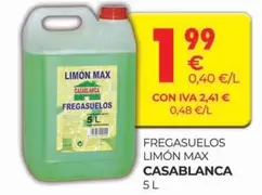 Oferta de Fregasuelos Limon Max por 1,99€ en CashDiplo