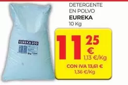 Oferta de Eureka - Detergente En Polvo por 11,25€ en CashDiplo