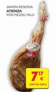 Oferta de Atienza - Jamón Reserva por 7,17€ en CashDiplo