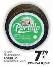 Oferta de Portillo - Queso Semicurado por 7,79€ en CashDiplo