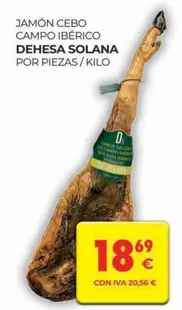 Oferta de Dehesa - Jamón Cebo Campo Ibérico por 18,69€ en CashDiplo