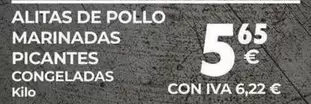 Oferta de Alitas De Pollo Marinadas Picantes Congeladas por 5,65€ en CashDiplo