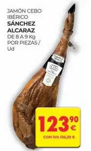 Oferta de Sánchez Alcaraz - Jamon Cebo Iberico por 123,9€ en CashDiplo