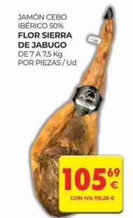 Oferta de Flor - Jamon Cebo Iberico 50% por 105,69€ en CashDiplo