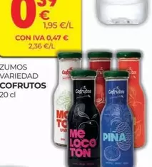 Oferta de Cofrutos - Zumo Variedad por 0,37€ en CashDiplo