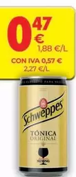 Oferta de Schweppes - Tonica Original por 0,47€ en CashDiplo