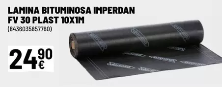 Oferta de Danosa - Lamina Bituminosa Imperdan Fv 30 Plast 10xim por 24,9€ en Brico Depôt