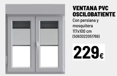 Oferta de PVC - Ventana Pvc Oscilobatiente por 229€ en Brico Depôt