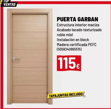 Oferta de Block - Puerta Garban por 115€ en Brico Depôt