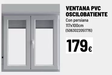 Oferta de PVC - Ventana Pvc Oscilobatiente por 179€ en Brico Depôt