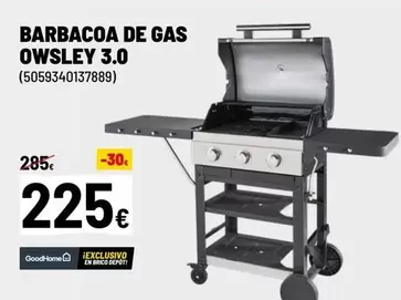 Oferta de Brico - Barbacoa De Gas Owsley por 225€ en Brico Depôt