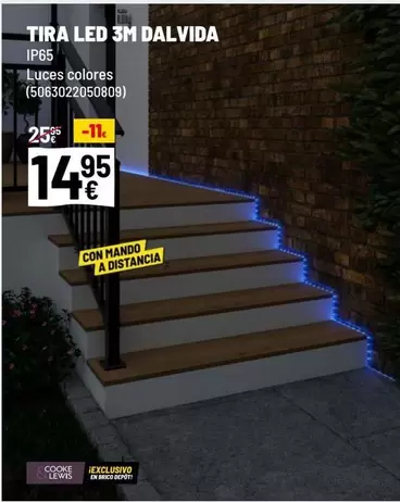 Oferta de 3m - Tira Led por 14,95€ en Brico Depôt