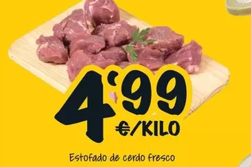 Oferta de Estofado De Cerdo Fresco por 4,99€ en Cash Fresh