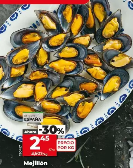 Oferta de Mejillon por 2,45€ en Dia