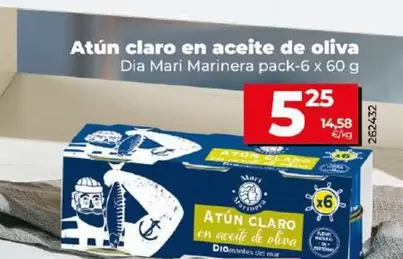 Oferta de Dia Mari Marinera - Atun Claro En Aceite De Oliva  por 5,25€ en Dia