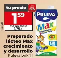 Oferta de Puleva - Preparado Lacteo Max Crecimiento Y Desarrollo por 1,59€ en Dia