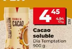 Oferta de Dia Temptation - Cacao Soluble por 4,45€ en Dia