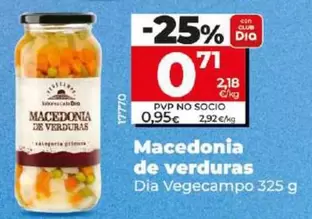 Oferta de Dia Vegecampo - Macedonia De Verduras por 0,71€ en Dia