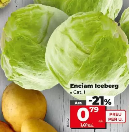 Oferta de Lechuga Iceberg por 0,79€ en Dia