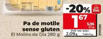 Oferta de Dia - Pan De Molde Sin Gluten por 1,67€ en Dia