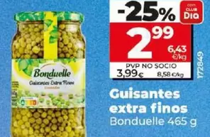 Oferta de Bonduelle - Guisantes Extra Finos por 2,99€ en Dia