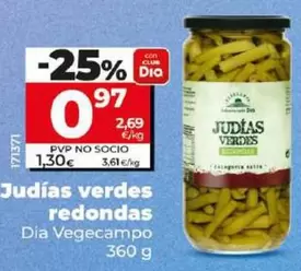 Oferta de Dia Vegecampo - Judías Verdes Redondas por 0,97€ en Dia