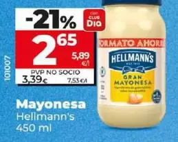 Oferta de Hellmann's - Mayonesa por 2,65€ en Dia